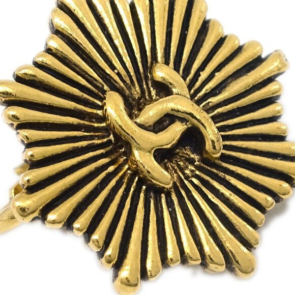 Chanel Earrings Clip-On Gold 2194 - Picture 2 of 4